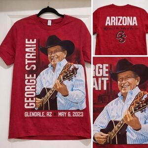 George Strait Red Short-Sleeve Graphic Tee - Men’s Concert Shirt